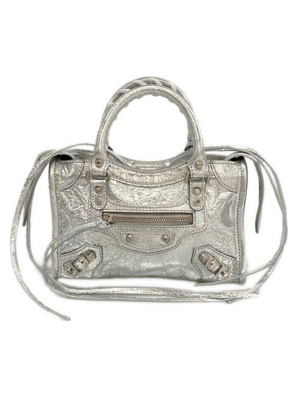 Balenciaga Le City Nano Silver Mini Bag Leather